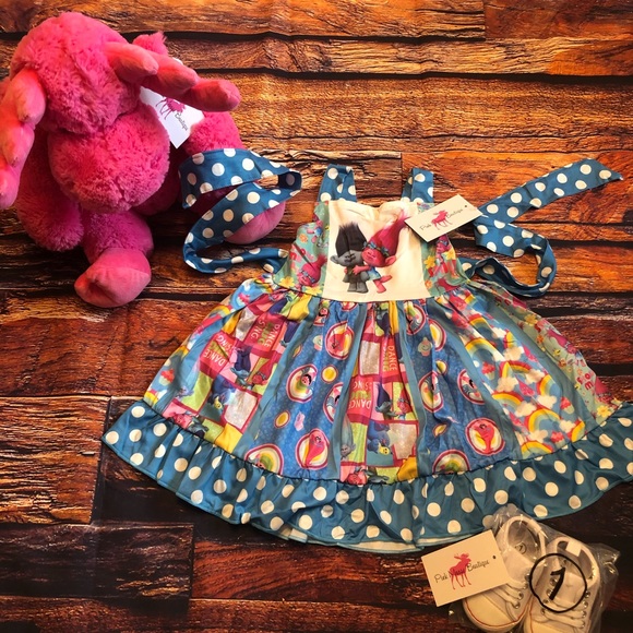 Trolls Girls Boutique Twirl Dress Poppy Branch